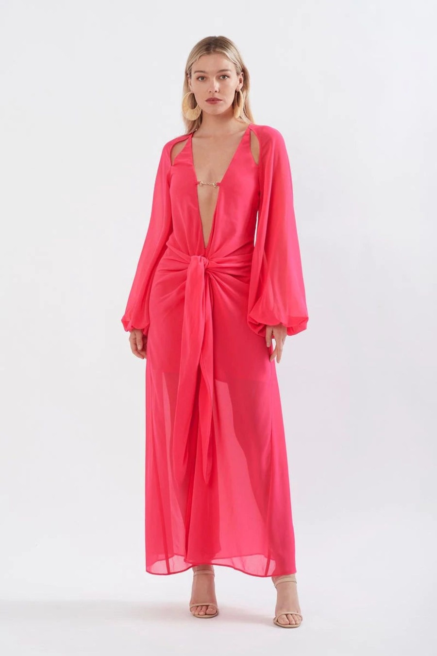 Women Sonya Wedding Guest | Sonya Alia Maxi Dress-Fuchsia Pink