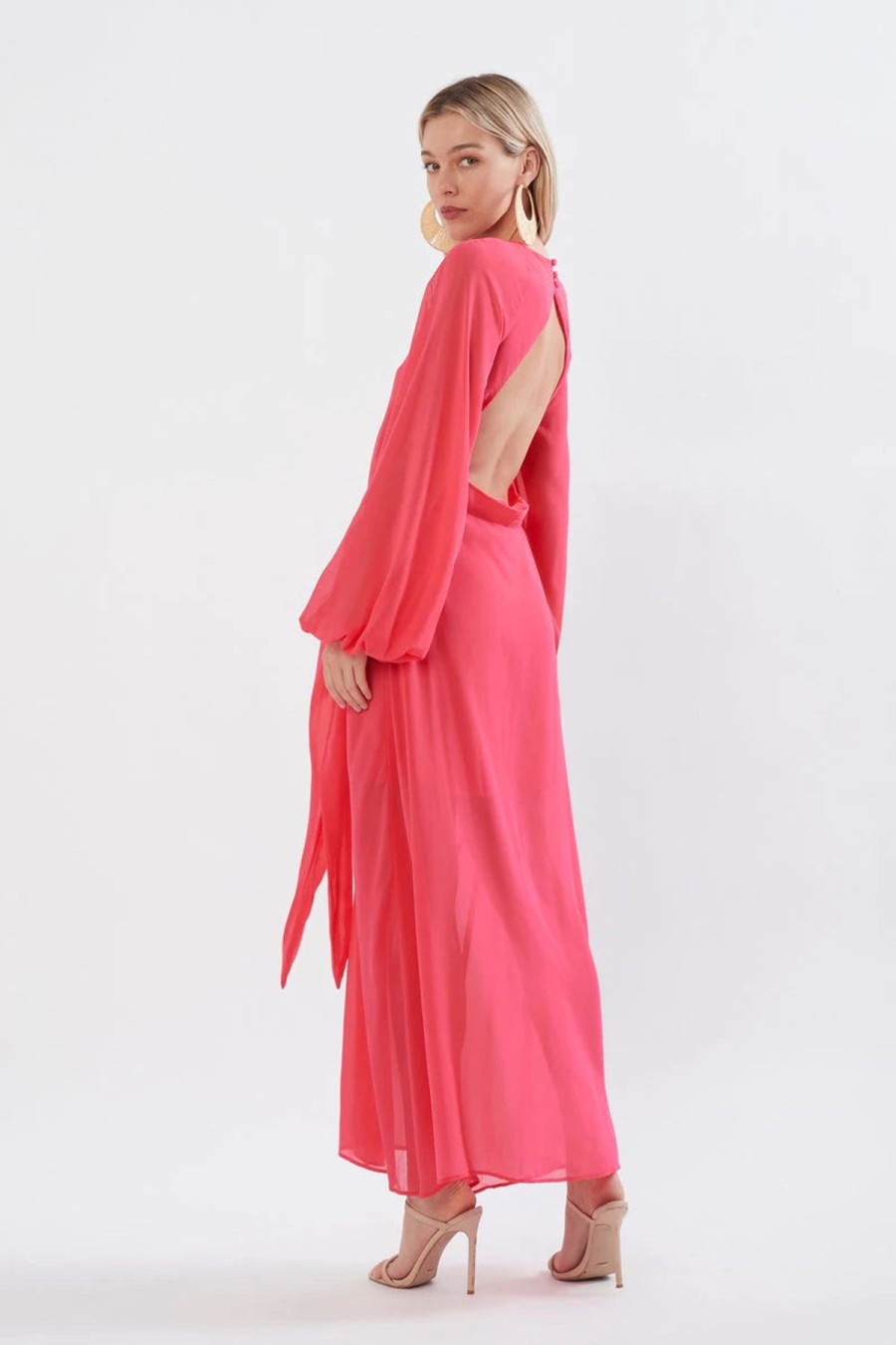 Women Sonya Wedding Guest | Sonya Alia Maxi Dress-Fuchsia Pink