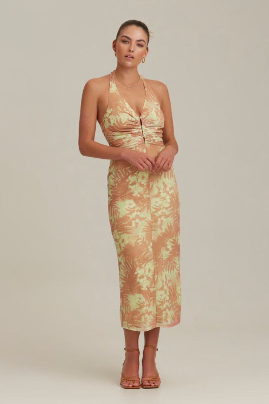 Women Finders Keepers Party | Finders Keepers Ally Midi Dress-Hawaiian Floral