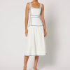 Women Winona Wedding Guest | Winona Vittoria Midi Dress-White Blue