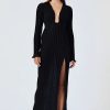 Women Suboo Engagement | Suboo Crystal V Neck Maxi Dress-Black