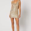 Women Winona Party | Winona Valle Short Dress-Gold