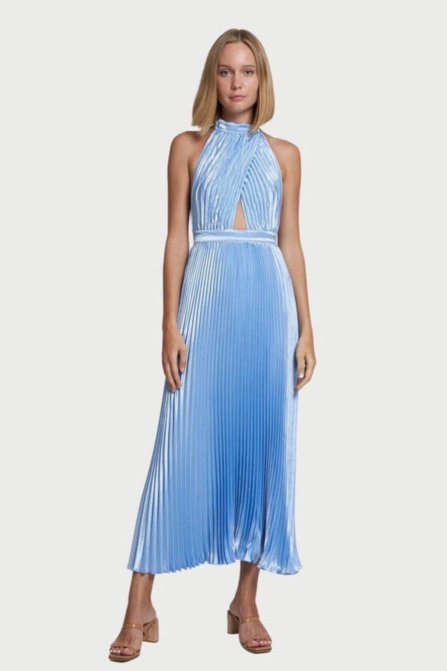 Women L'idee Wedding Guest | L'Idee Soiree Renaissance Gown-Sky Blue