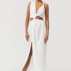 Women Suboo Engagement | Suboo Jacqui Sleeveless Cross Over Midi Dress-White