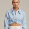 Women C/MEO Collective Sets | C/Meo Collective Calibrate Shirt-Powder Blue