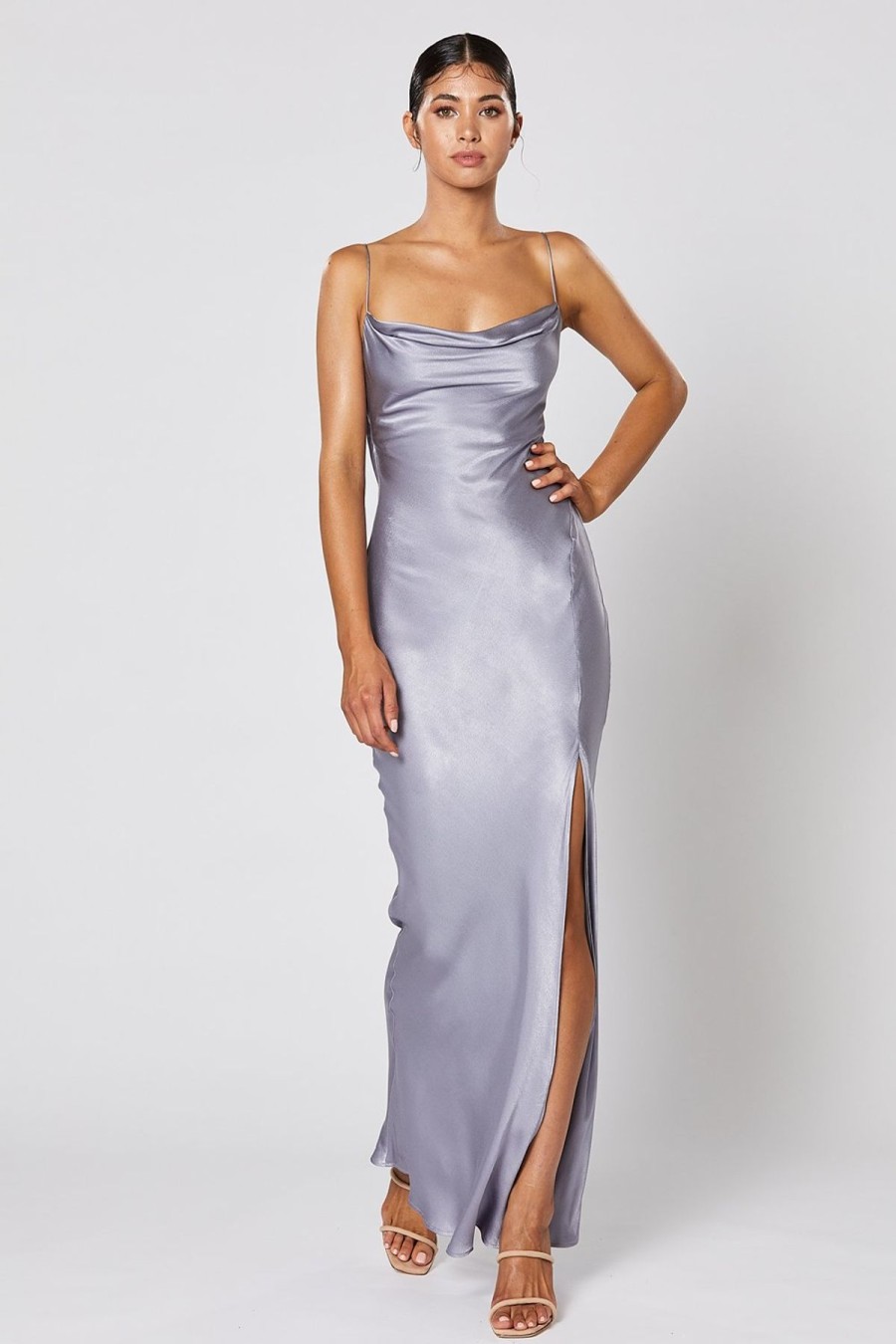 Women Winona Wedding Guest | Winona Cheri Dress-Steel