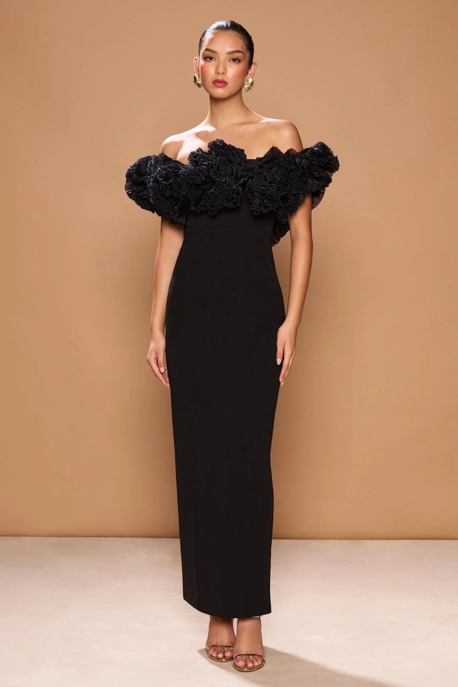 Women Sonya Wedding Guest | Sonya Sorrento Gown-Black