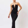 Women Bianca & Bridgett Wedding Guest | Bianca & Bridgett Avery V Neck Dress-Black