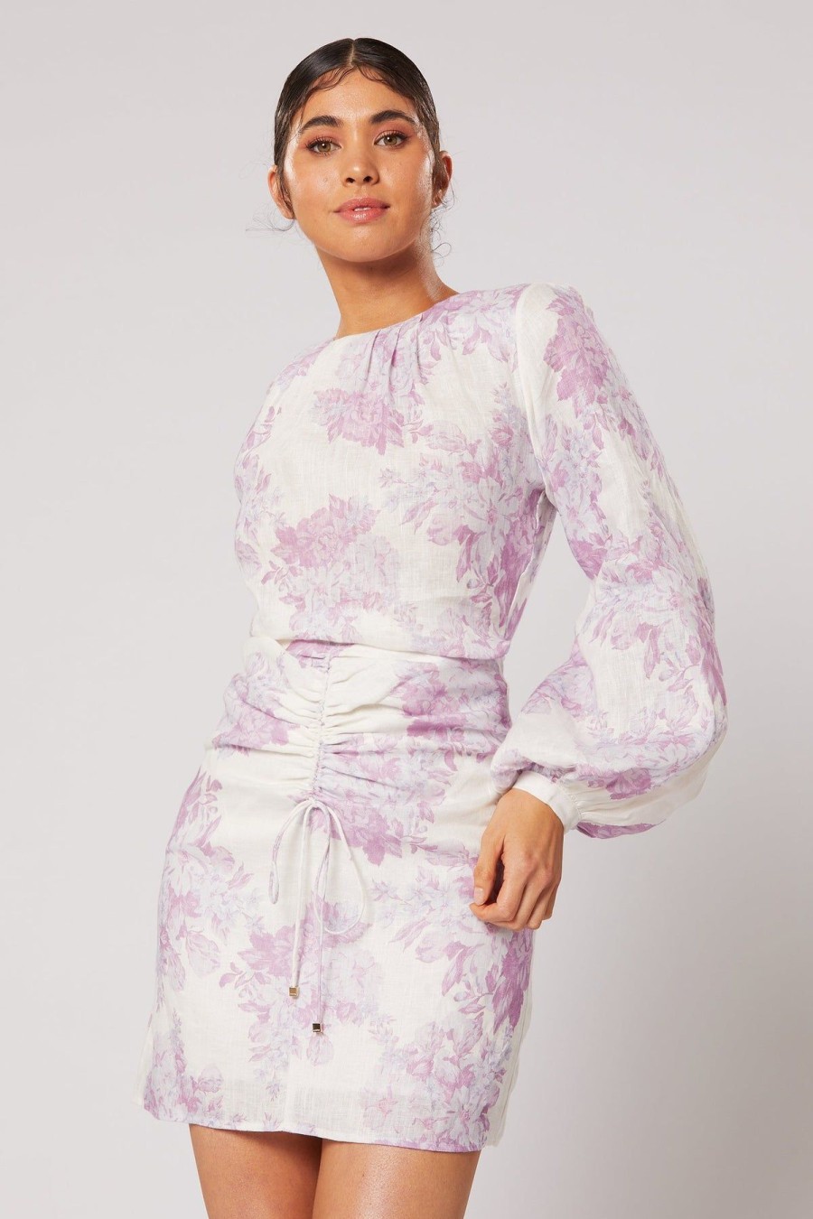 Women Winona Wedding Guest | Winona Verbena Long Sleeve Dress-Print