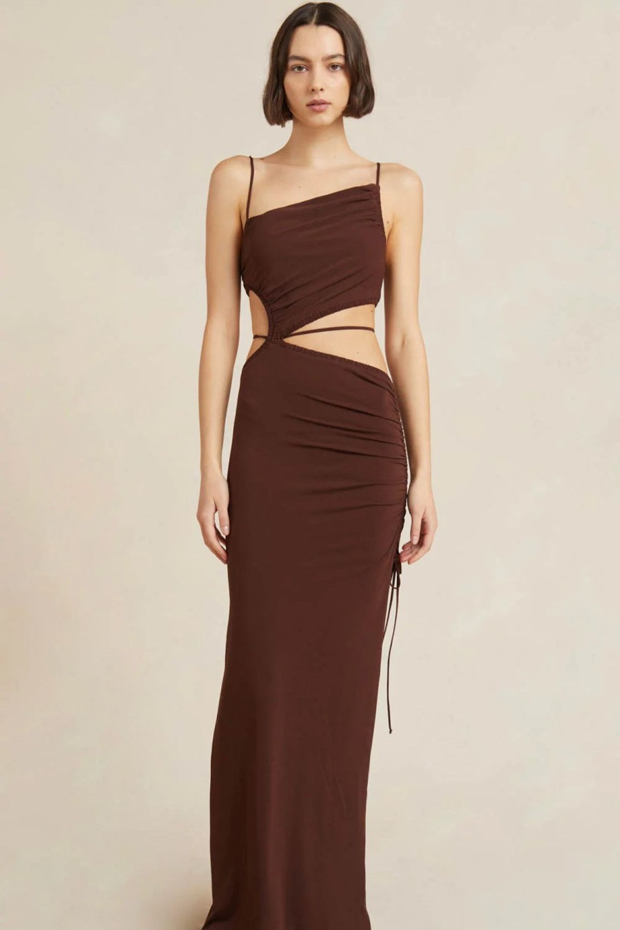 Women Bec & Bridge Wedding Guest | Bec & Bridge Dilkon Maxi Dress-Chocolate