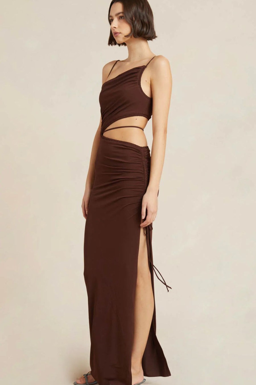 Women Bec & Bridge Wedding Guest | Bec & Bridge Dilkon Maxi Dress-Chocolate