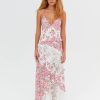 Women For Love & Lemons Party | For Love & Lemons Rosalyn Maxi Dress-Pink