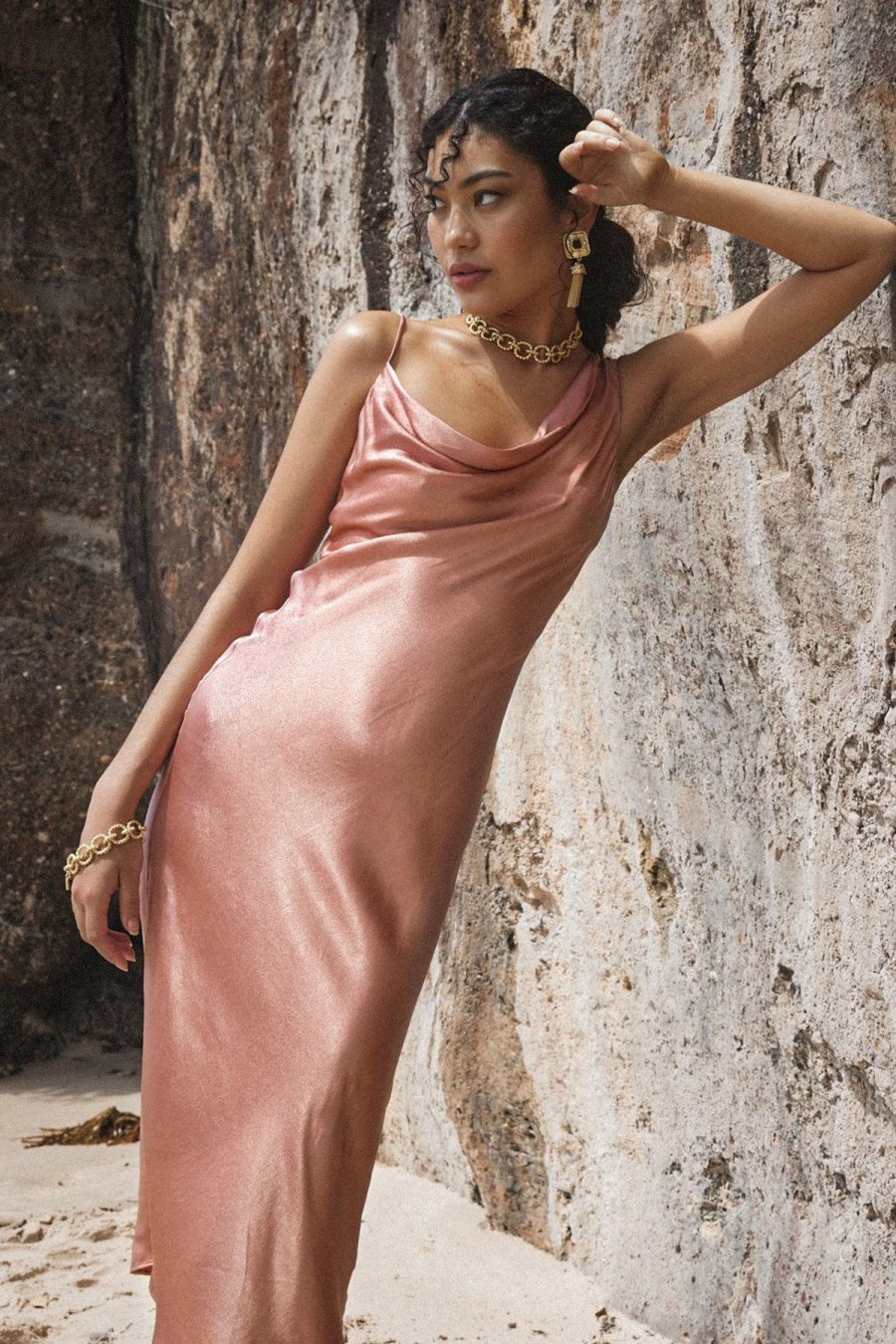 Women Winona Wedding Guest | Winona Cara Dress-Dusty Pink