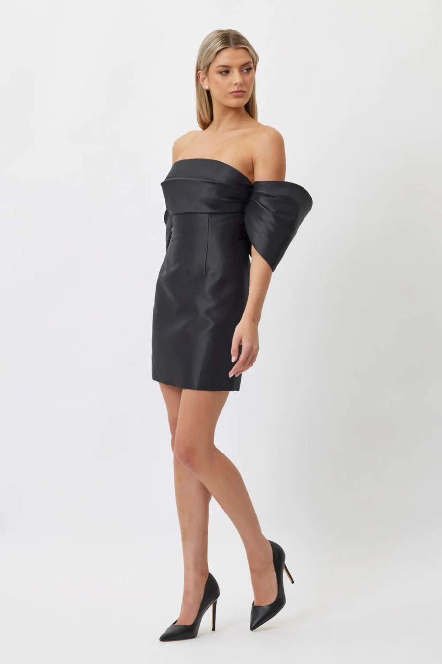 Women Bianca & Bridgett Wedding Guest | Bianca & Bridgett Eden Mini Dress-Black