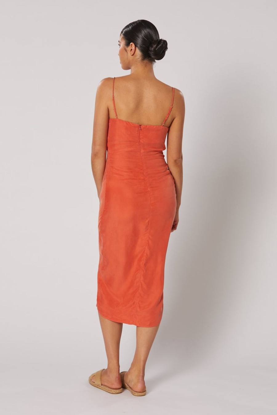 Women Winona Party | Winona Seraphina Midi Dress-Red Orange