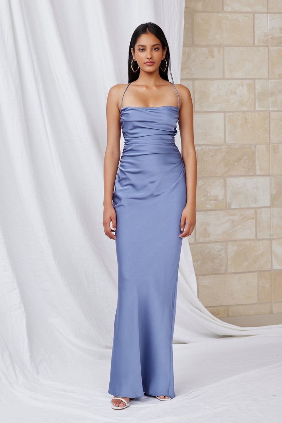 Women Lexi Formal | Lexi Scarlet Dress-Stone Blue