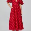 Women Acler Wedding Guest | Acler Hamilton Dress-Red Mix