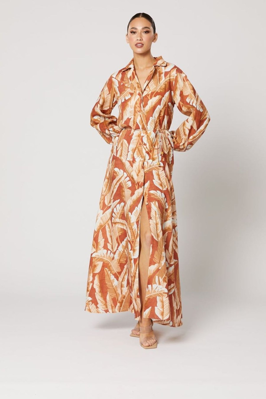 Women Winona Wedding Guest | Winona Tundra Button Up Maxi Dress-Print