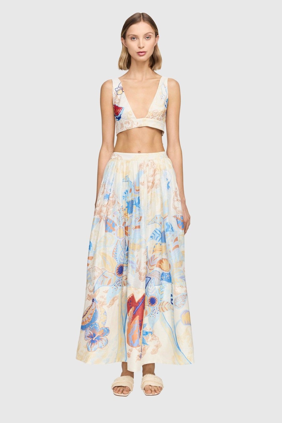 Women Leo Lin Skirts | Leo & Lin La Viva La Vida Skirt-Multi