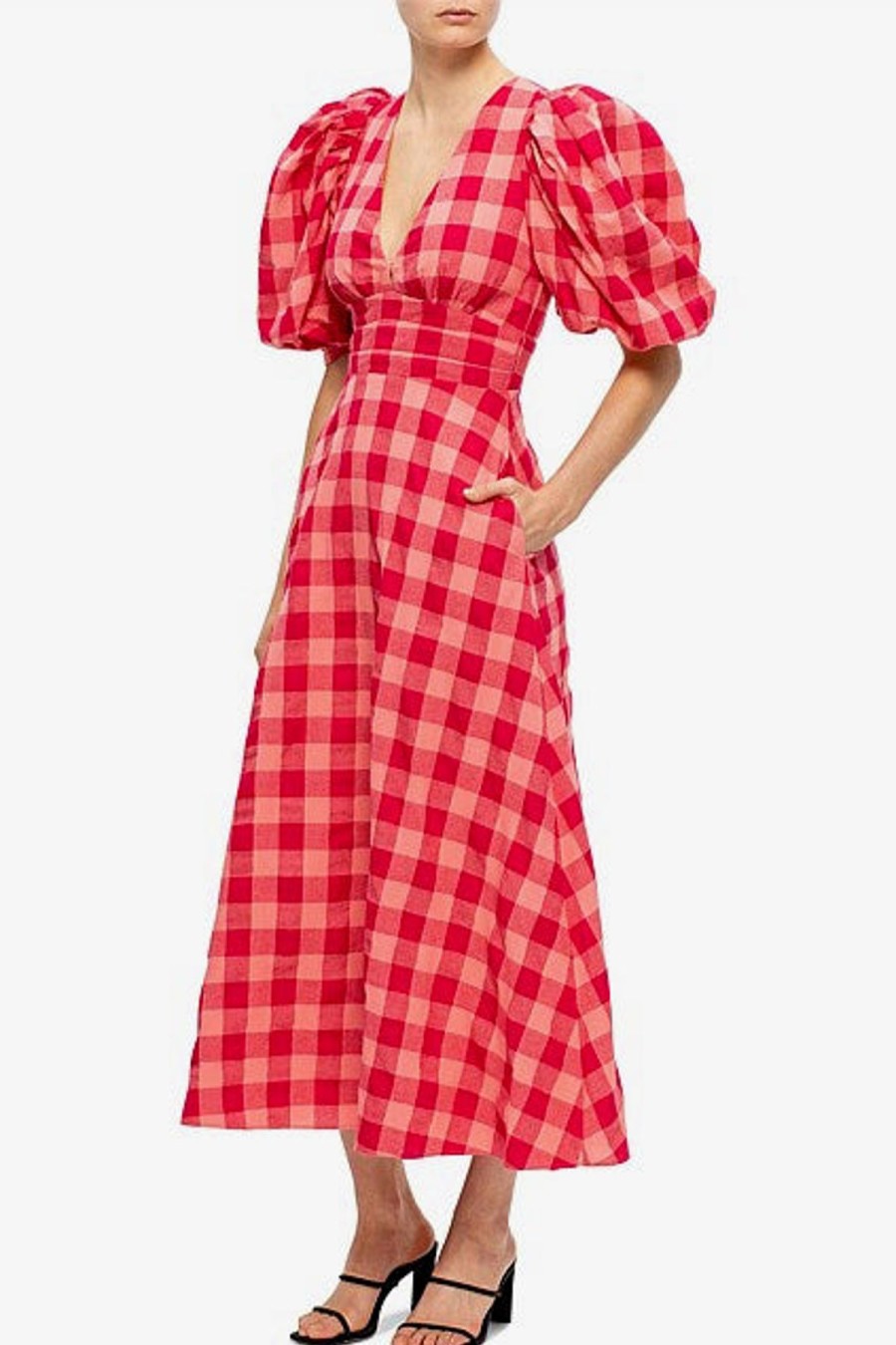 Women Acler Wedding Guest | Acler Hamilton Dress-Cherry Mix