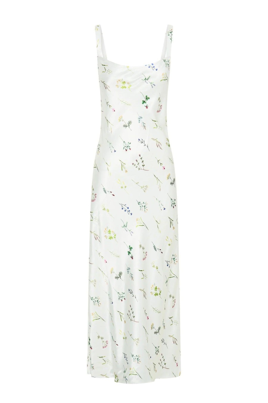 Women Third Form Party | Third Form Field Flowers Bias Slip Dress-White Floral