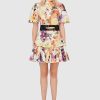 Women Leo Lin Wedding Guest | Leo & Lin Poise Linen Shirt Dress-Water Lillies