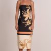 Women Pasduchas Wedding Guest | Pasduchas Flicker Strap Dress-Black Multi