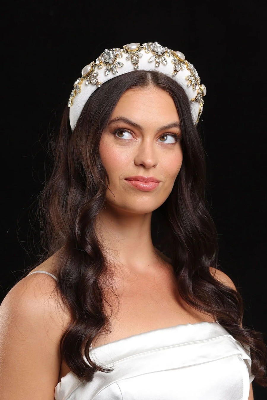 Women Dress Hire AU Headwear | Morgan & Taylor Ophelia Headband-White