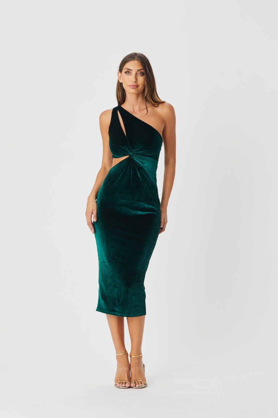 Women Bianca & Bridgett Wedding Guest | Bianca & Bridgett Riya Dress-Emerald