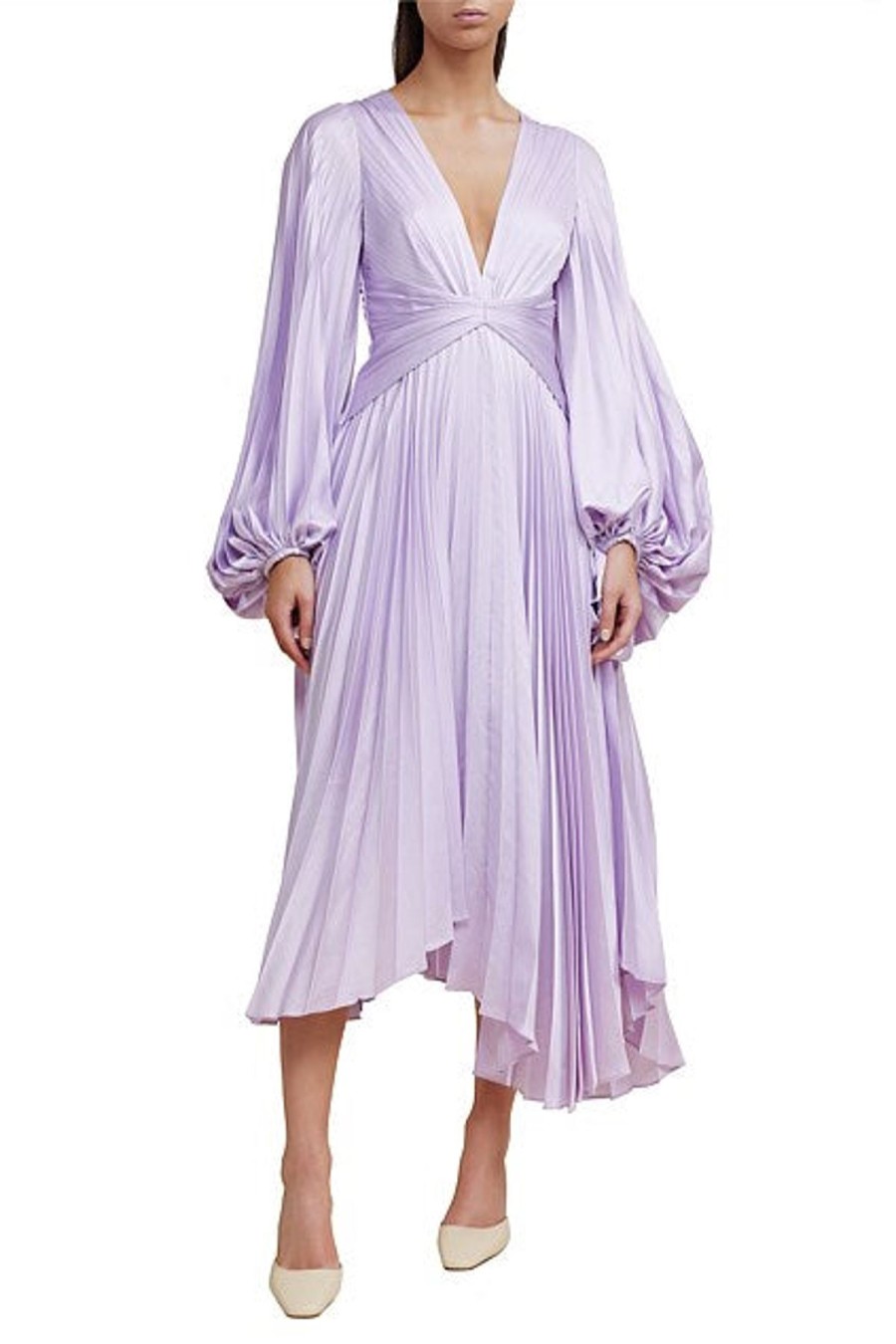 Women Acler Wedding Guest | Acler Palms Pleat Dress-Lilac