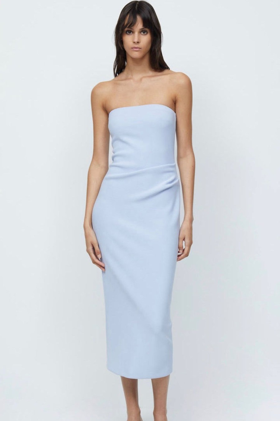 Women Bec & Bridge Wedding Guest | Bec & Bridge Karina Strapless Midi Dress-Powder Blue