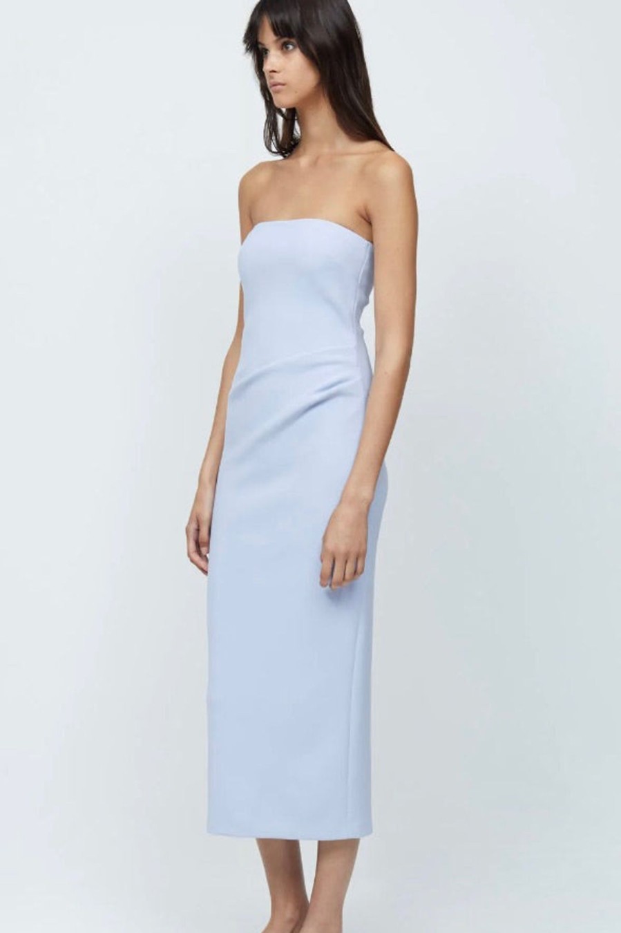 Women Bec & Bridge Wedding Guest | Bec & Bridge Karina Strapless Midi Dress-Powder Blue