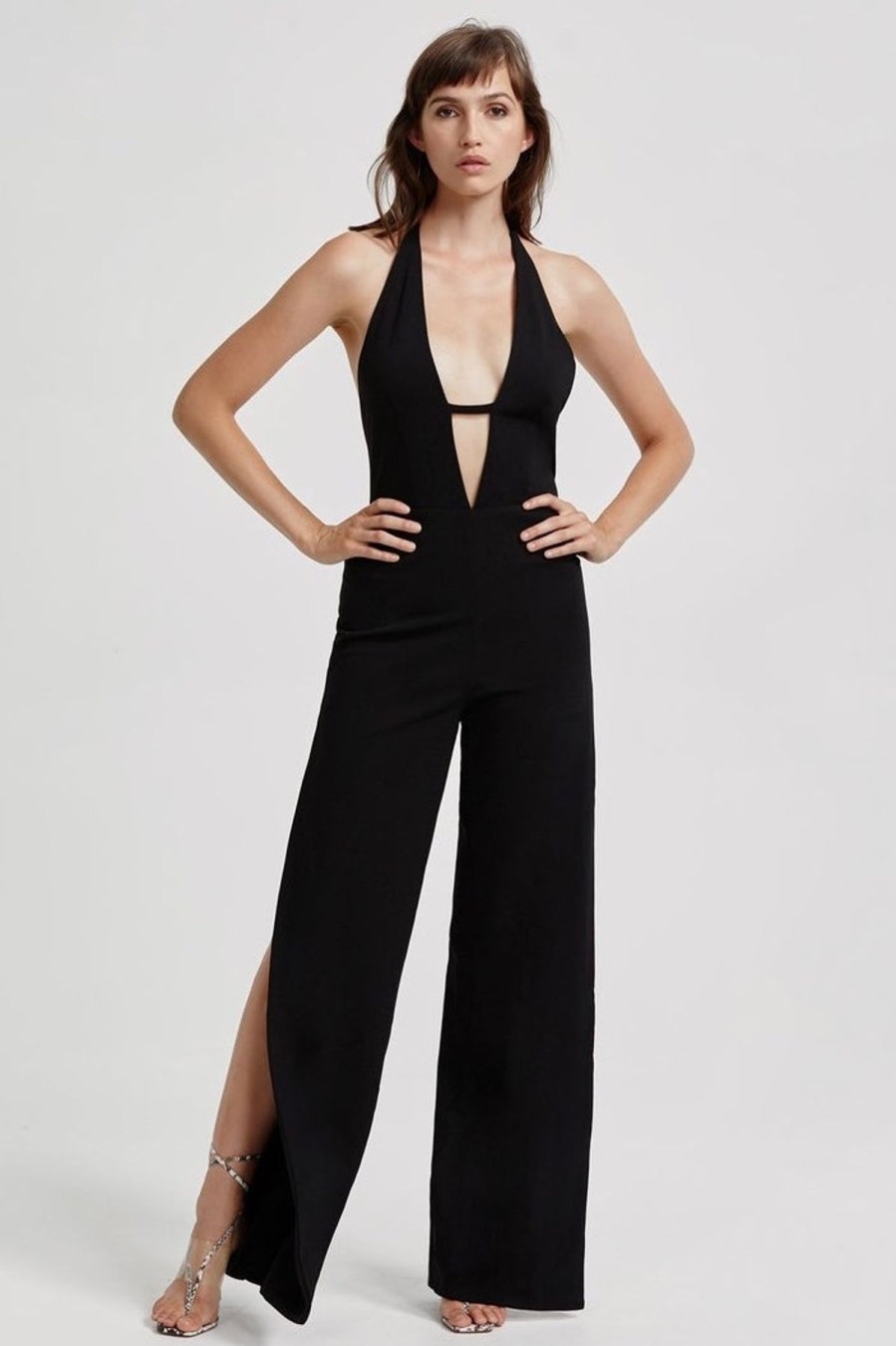 Women Lexi Wedding Guest | Lexi Reyna Jumpsuit-Black