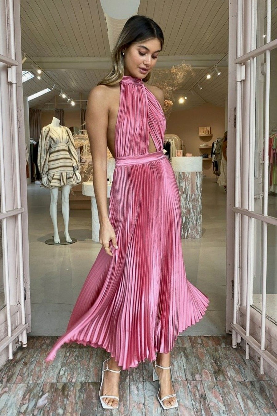 Women L'idee Wedding Guest | L'Idee Soiree Renaissance Gown-Dusty Rose