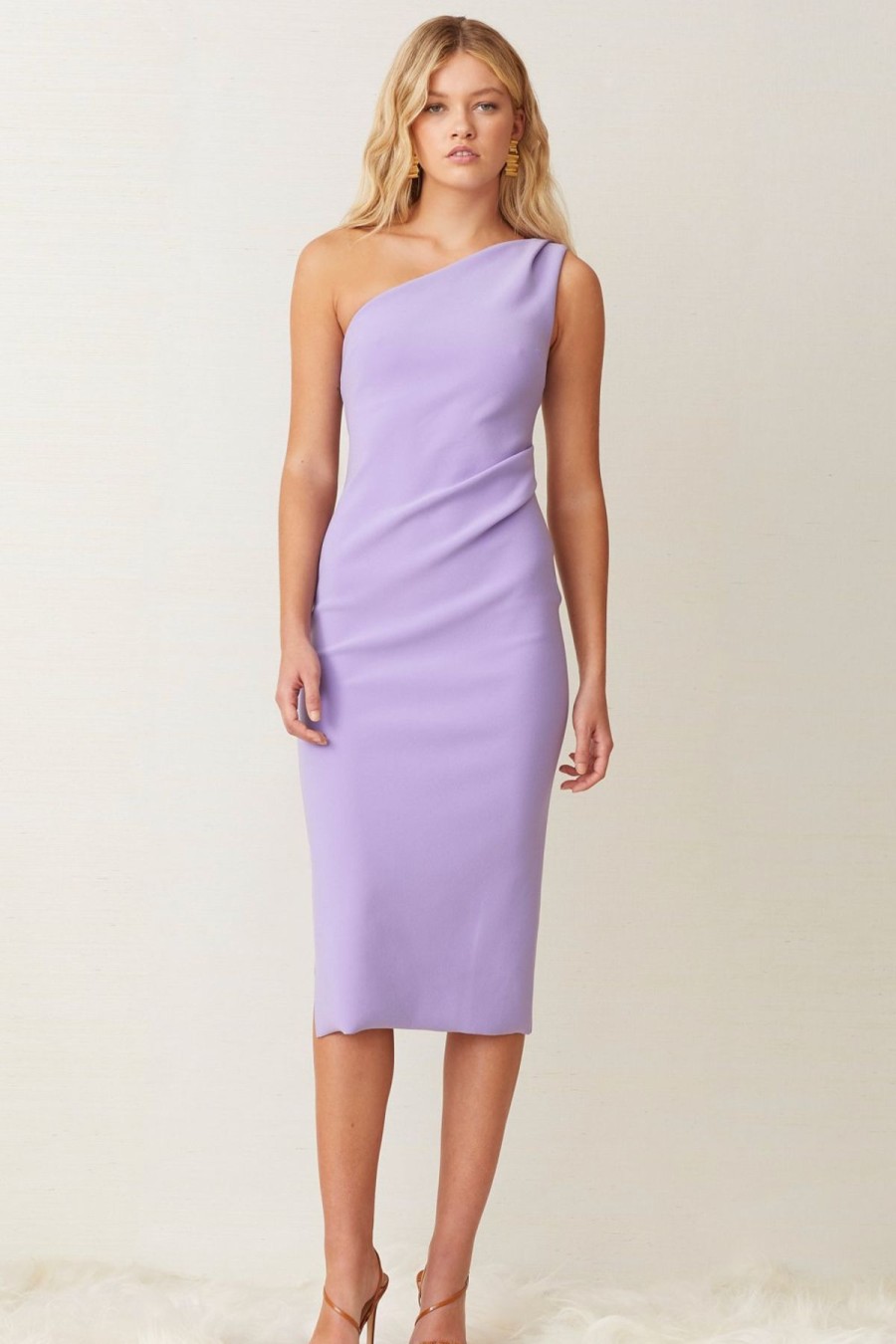 Women Bec & Bridge Wedding Guest | Bec & Bridge Gemma Asym Midi Dress-Violet