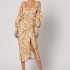 Women Winona Wedding Guest | Winona Brea Long Sleeve Midi Dress-Print