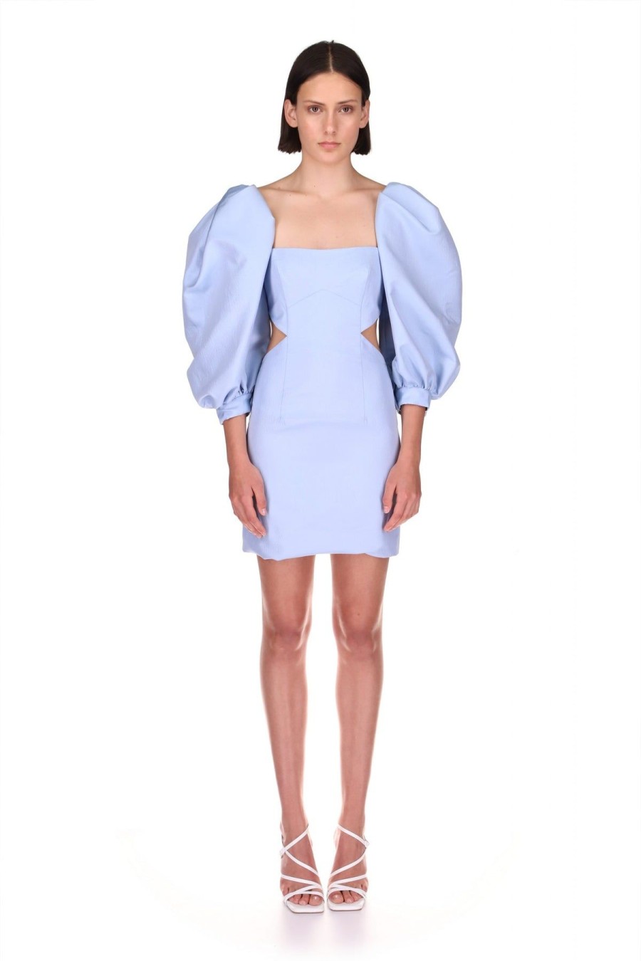 Women Dress Hire AU Wedding Guest | Nicola Finetti Kelie Dress-Sky Blue