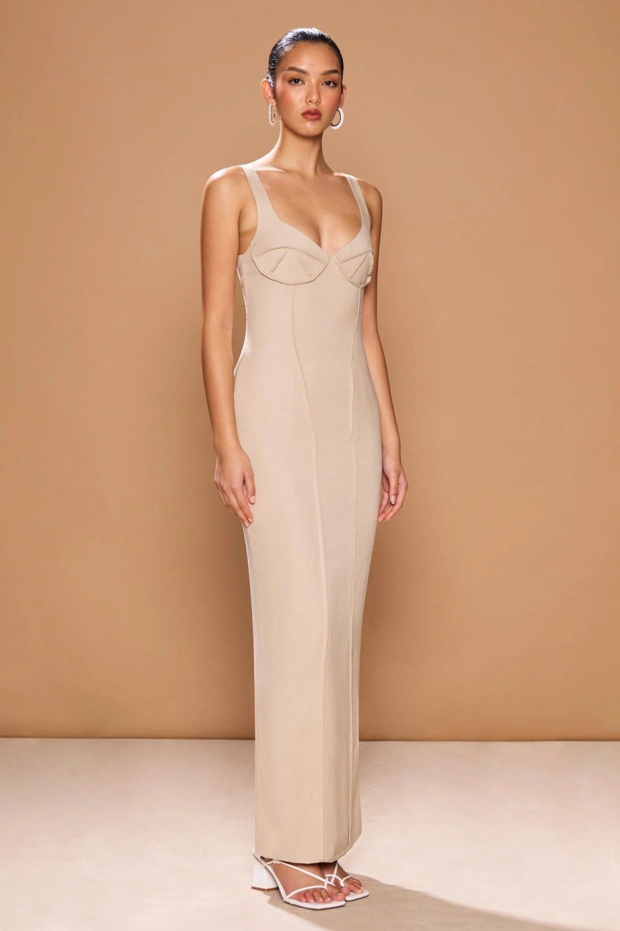 Women Sonya Wedding Guest | Sonya Amar Dress-Natural Beige