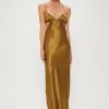 Women Third Form Wedding Guest | Third Form Crush Bias Tri Midi Dress-Bronze