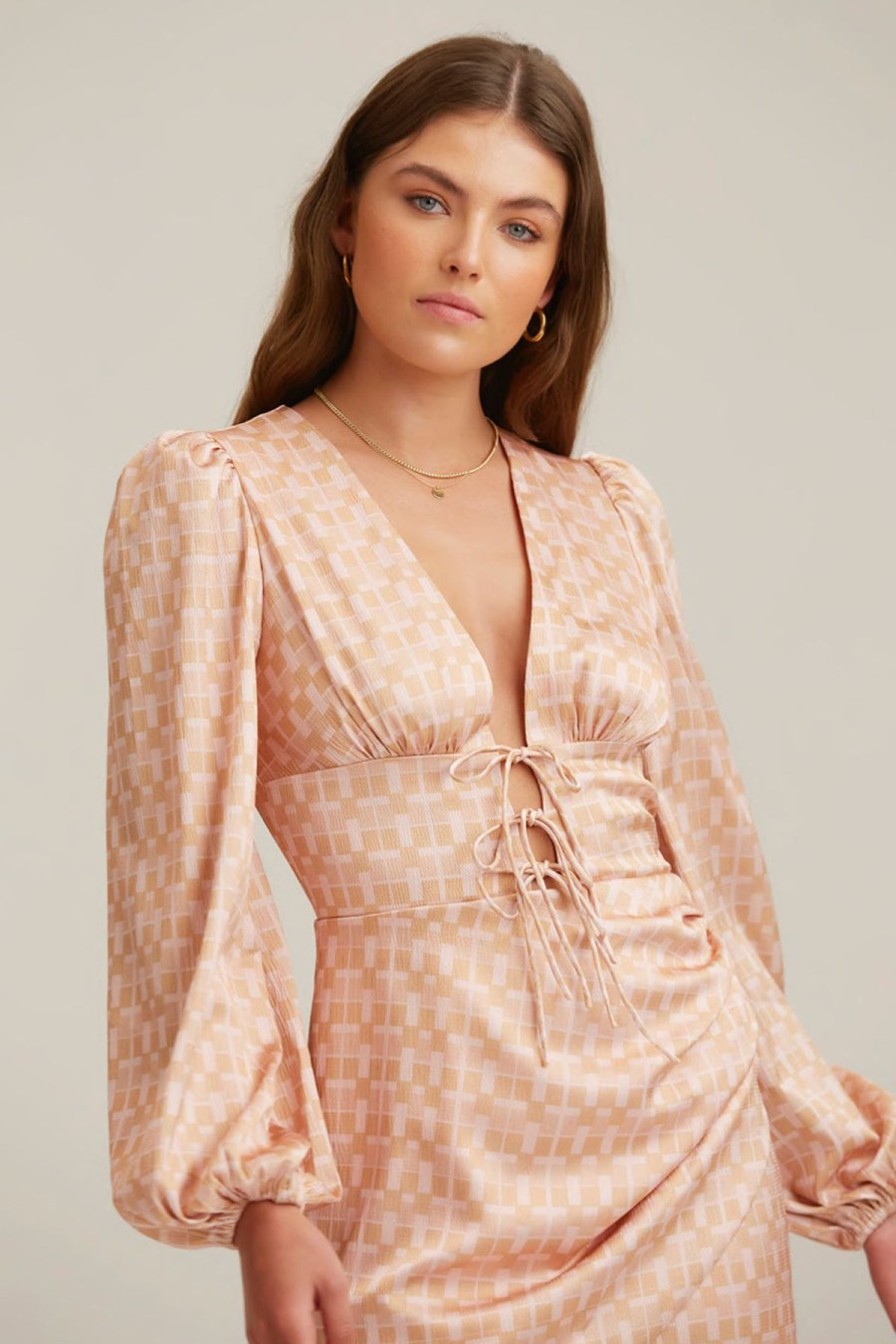 Women Finders Keepers Party | Finders Keepers Luella Mini Dress-Blush Tile