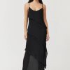 Women Suboo Wedding Guest | Suboo Tanya Strappy Cowl Neck Dress-Black