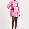 Women Aureta Wedding Guest | Aureta Clementine Mini Dress-Fandango Check