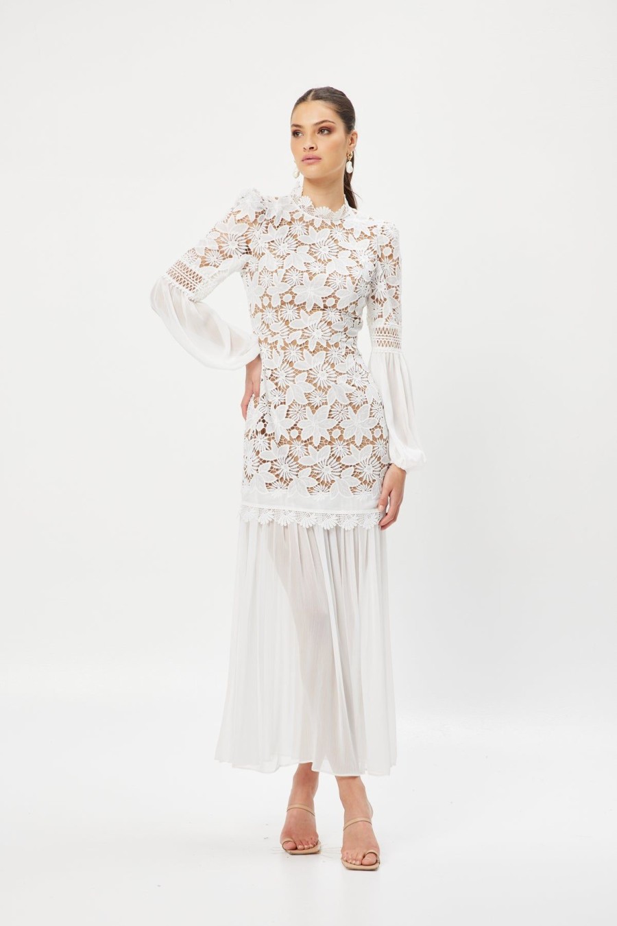 Women Elliatt Party | Elliatt Cosmos Maxi Dress-Ivory