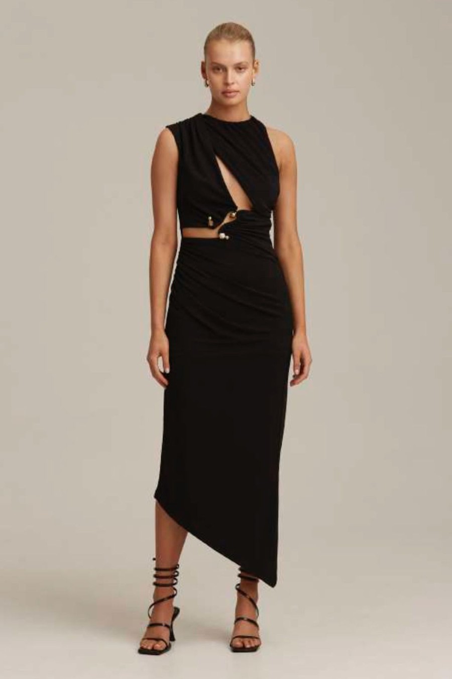 Women C/MEO Collective Wedding Guest | C/Meo Collective Entropy Dress-Black