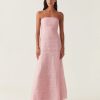 Women Aje Party | Aje Soundscape Maxi Dress-Chalk Pink