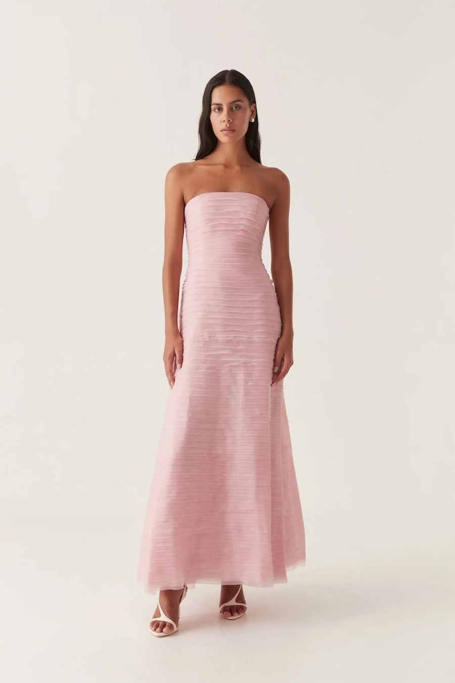 Women Aje Party | Aje Soundscape Maxi Dress-Chalk Pink