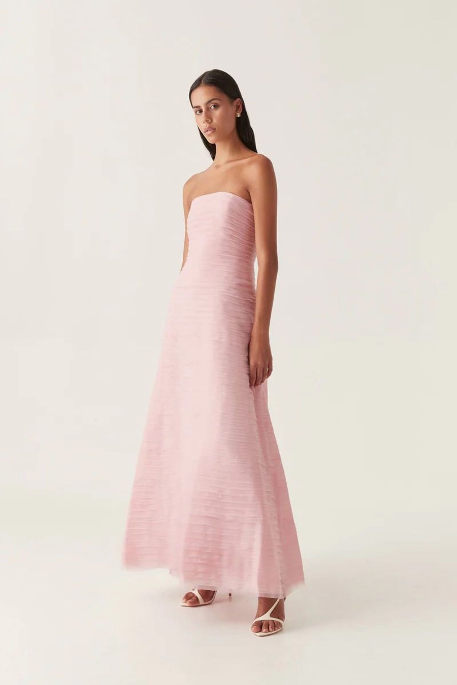 Women Aje Party | Aje Soundscape Maxi Dress-Chalk Pink