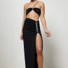 Women Lexi Wedding Guest | Lexi Halo Dress-Black