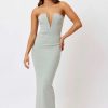 Women Bianca & Bridgett Wedding Guest | Bianca & Bridgett Avery V Neck Dress-Sage