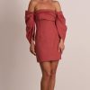 Women Pasduchas Wedding Guest | Pasduchas Platinum Party Dress-Rosewood